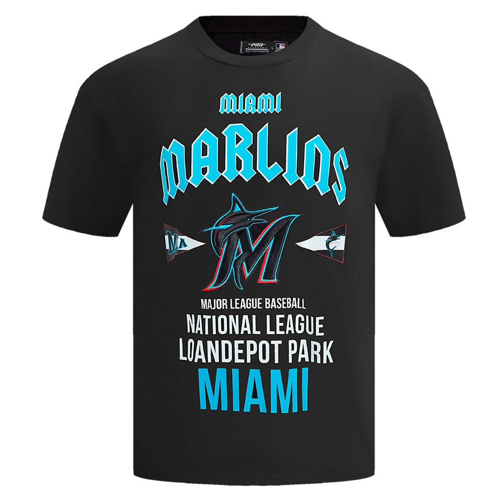 Miami Marlins Pro Standard Oversized City Tour T-Shirt Black