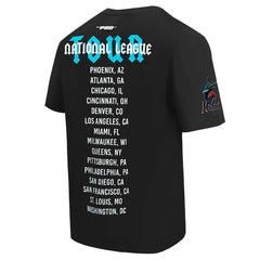 Miami Marlins Pro Standard Oversized City Tour T-Shirt Black