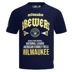 Milwaukee Brewers Pro Standard Oversized City Tour T-Shirt Navy