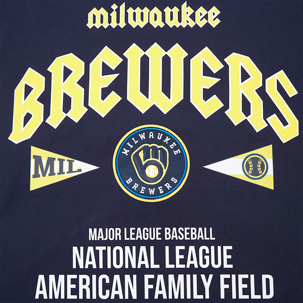 Milwaukee Brewers Pro Standard Oversized City Tour T-Shirt Navy