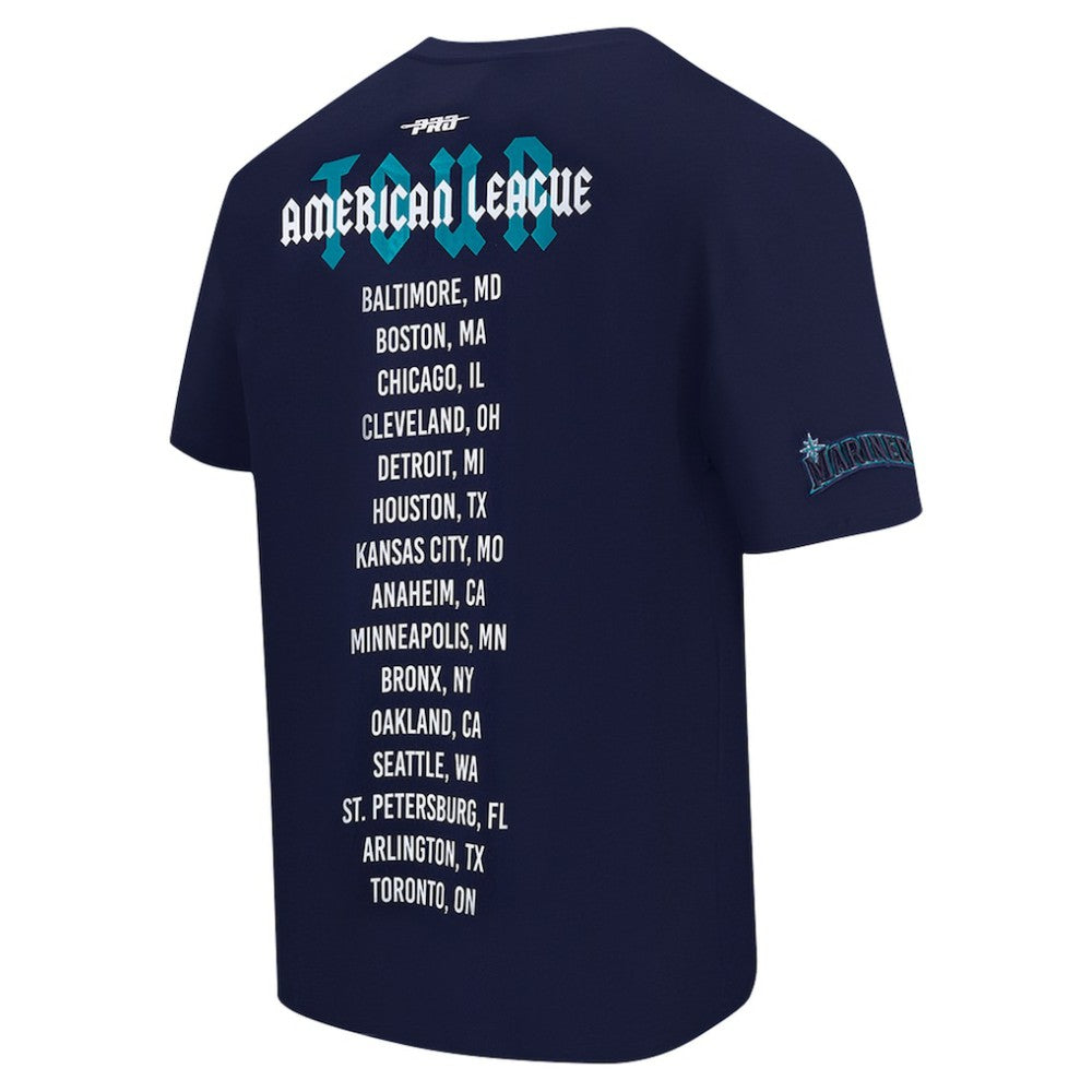 Seattle Mariners Pro Standard Oversized City Tour T-Shirt Navy