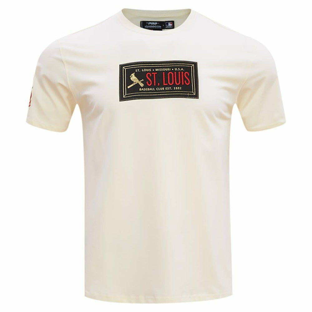 St. Louis Cardinals Pro Standard Club Member Badge T-Shirt Cream