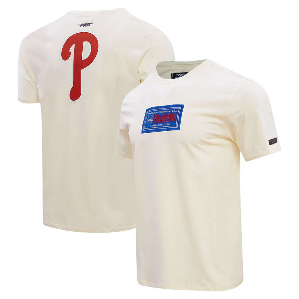 Philadelphia Phillies Pro Standard Club Member Badge T-Shirt Cream