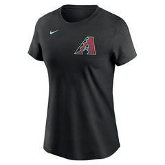 Ketel Marte Arizona Diamondbacks Women's 2024 Fuse Name & Number T-Shirt Black