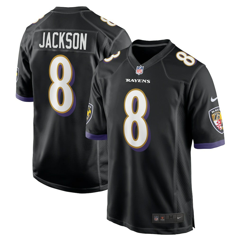 Lamar Jackson Baltimore Ravens Alternate Game Jersey - Black sale