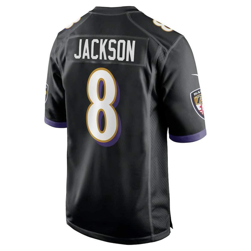 Lamar Jackson Baltimore Ravens Alternate Game Jersey - Black sale