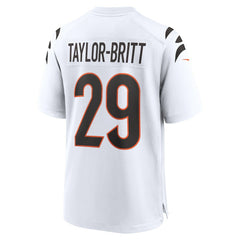 Cam Taylor-Britt Cincinnati Bengals Game Jersey - White cheap