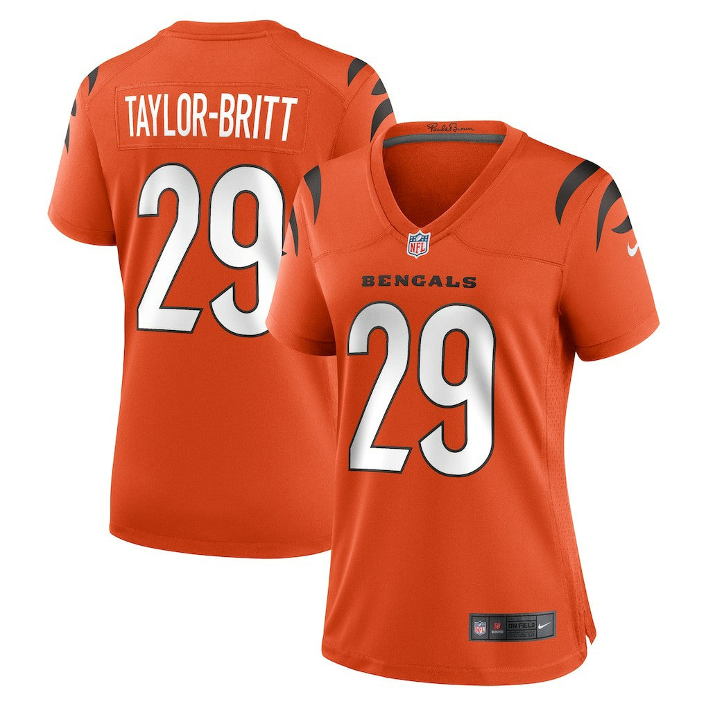 Cam Taylor-Britt Cincinnati Bengals Women's Alternate Game Jersey - Orange on sale