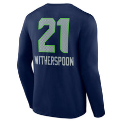 Devon Witherspoon Seattle Seahawks Team Wordmark Player Name & Number Long Sleeve T-Shirt - College Navy for sale