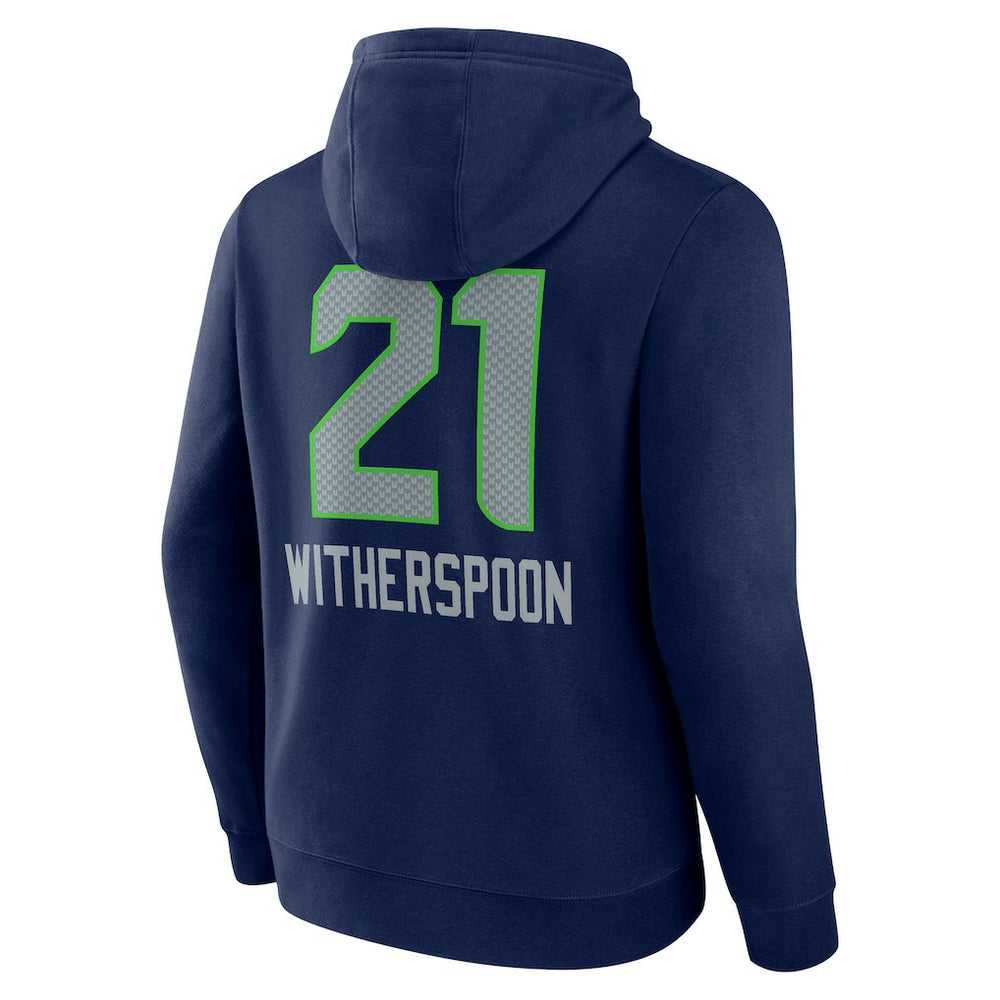 Devon Witherspoon Seattle Seahawks Team Wordmark Player Name & Number Pullover Hoodie - College Navy cheap