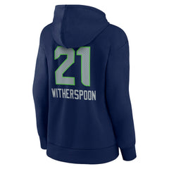 Devon Witherspoon Seattle Seahawks Women's Team Wordmark Player Name & Number Pullover Hoodie - College Navy on sale