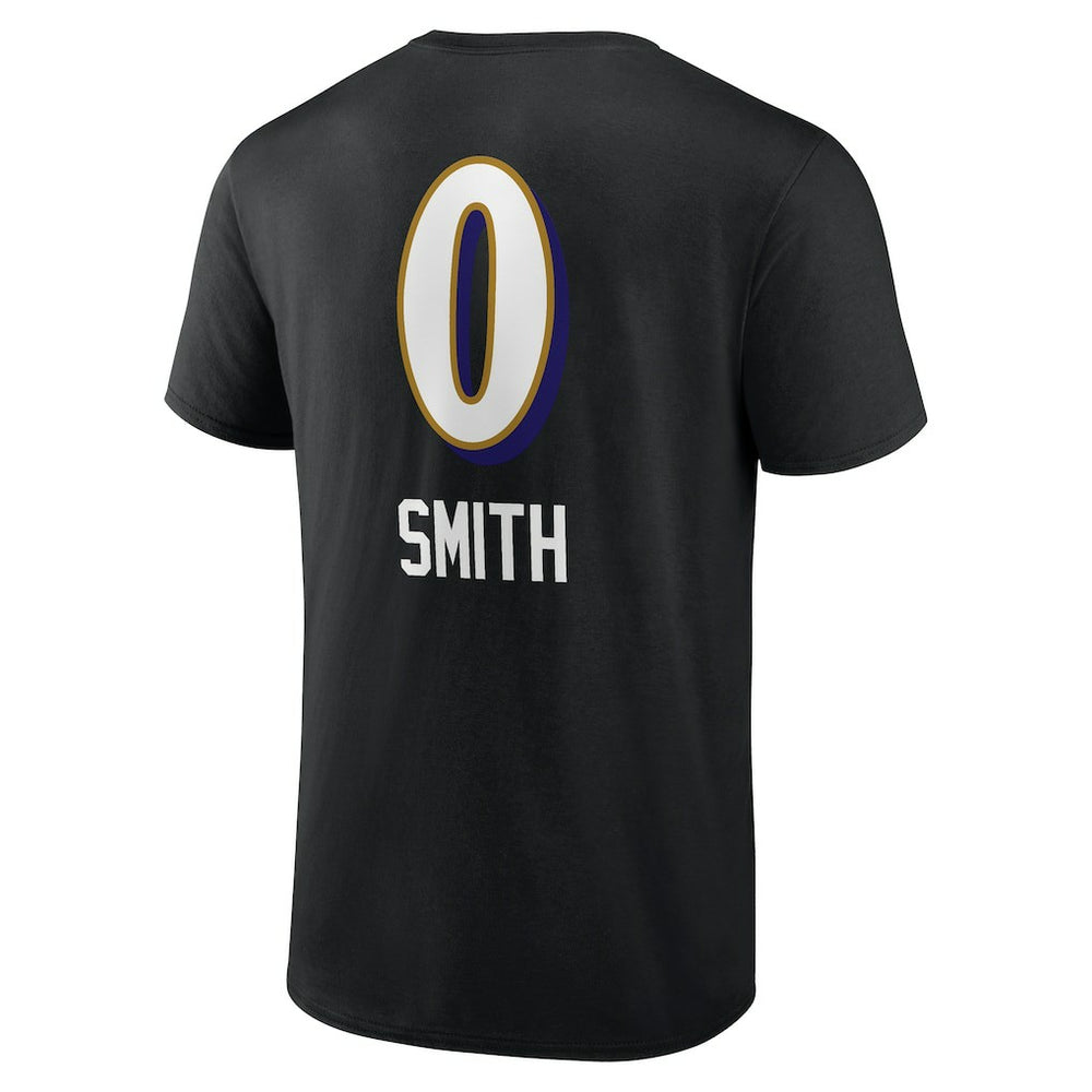 Roquan Smith Baltimore Ravens Team Wordmark Player Name & Number T-Shirt - Black discount