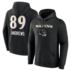 Mark Andrews Baltimore Ravens Team Wordmark Player Name & Number Pullover Hoodie - Black outlet