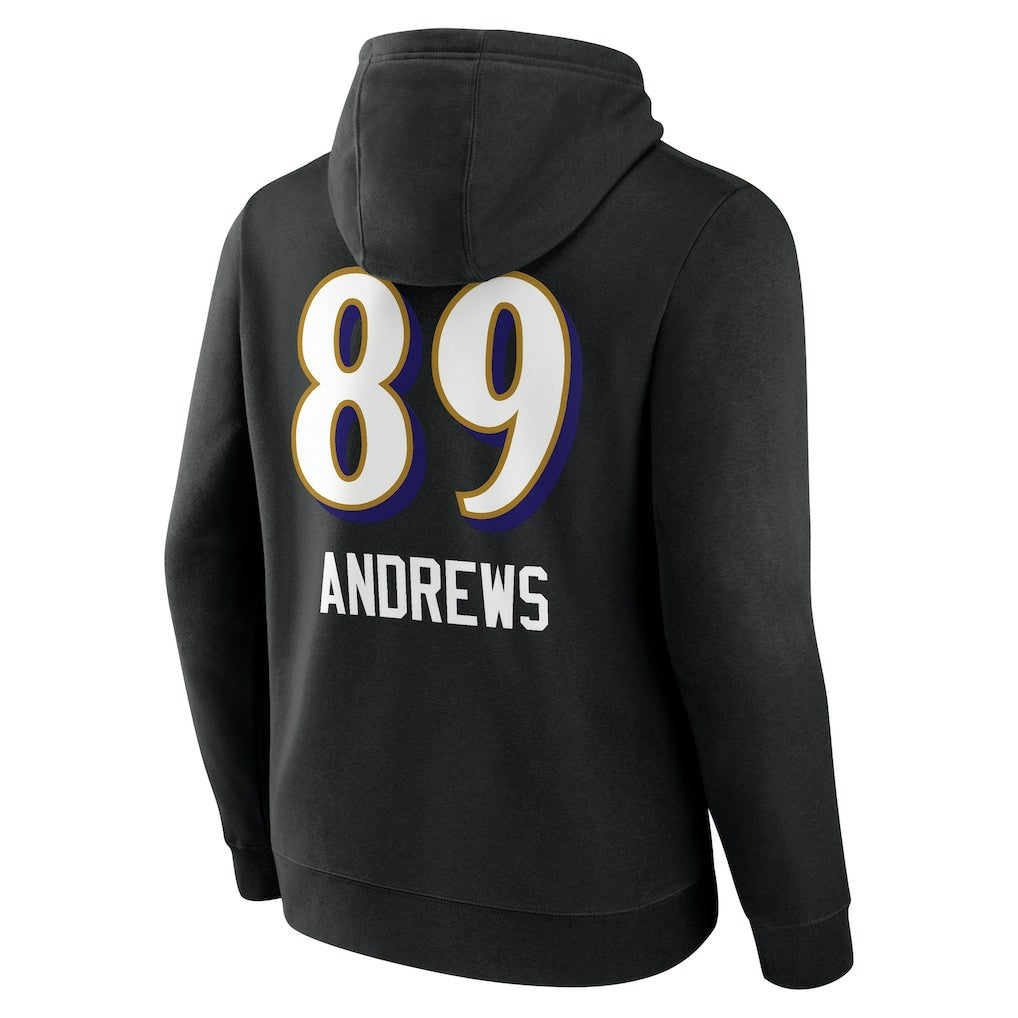 Mark Andrews Baltimore Ravens Team Wordmark Player Name & Number Pullover Hoodie - Black outlet