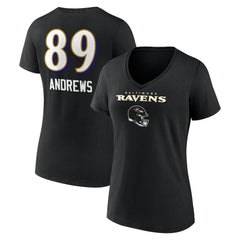 Mark Andrews Baltimore Ravens Women's Team Wordmark Player Name & Number V-Neck T-Shirt - Black for sale