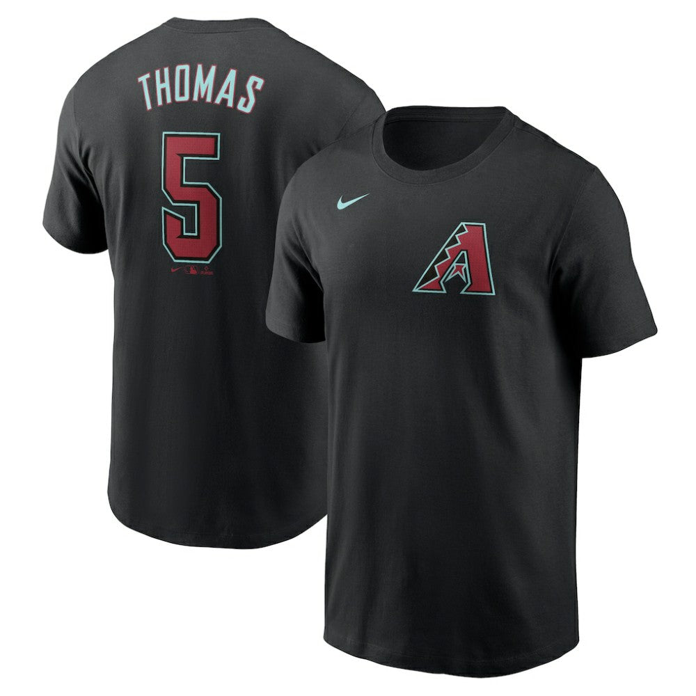 Alek Thomas Arizona Diamondbacks 2024 Fuse Name & Number T-Shirt Black