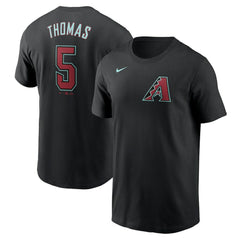Alek Thomas Arizona Diamondbacks 2024 Fuse Name & Number T-Shirt Black