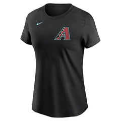 Alek Thomas Arizona Diamondbacks Women's 2024 Fuse Name & Number T-Shirt Black
