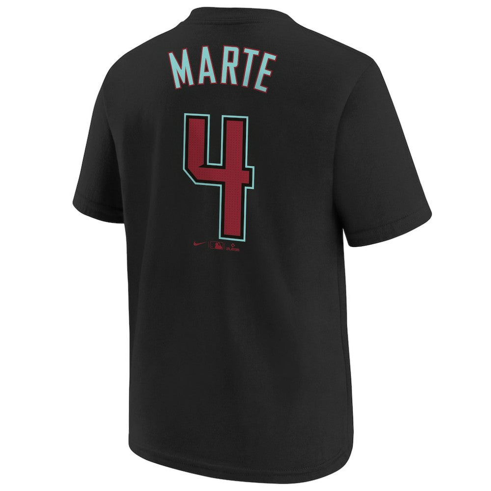 Ketel Marte Arizona Diamondbacks Youth Name & Number T-Shirt Black