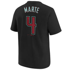 Ketel Marte Arizona Diamondbacks Youth Name & Number T-Shirt Black