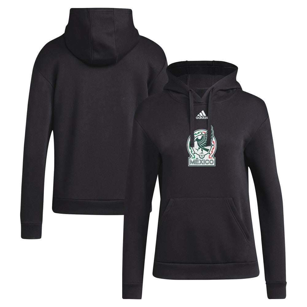 Mexico National Team Women's Crest Pullover Hoodie - Black shop