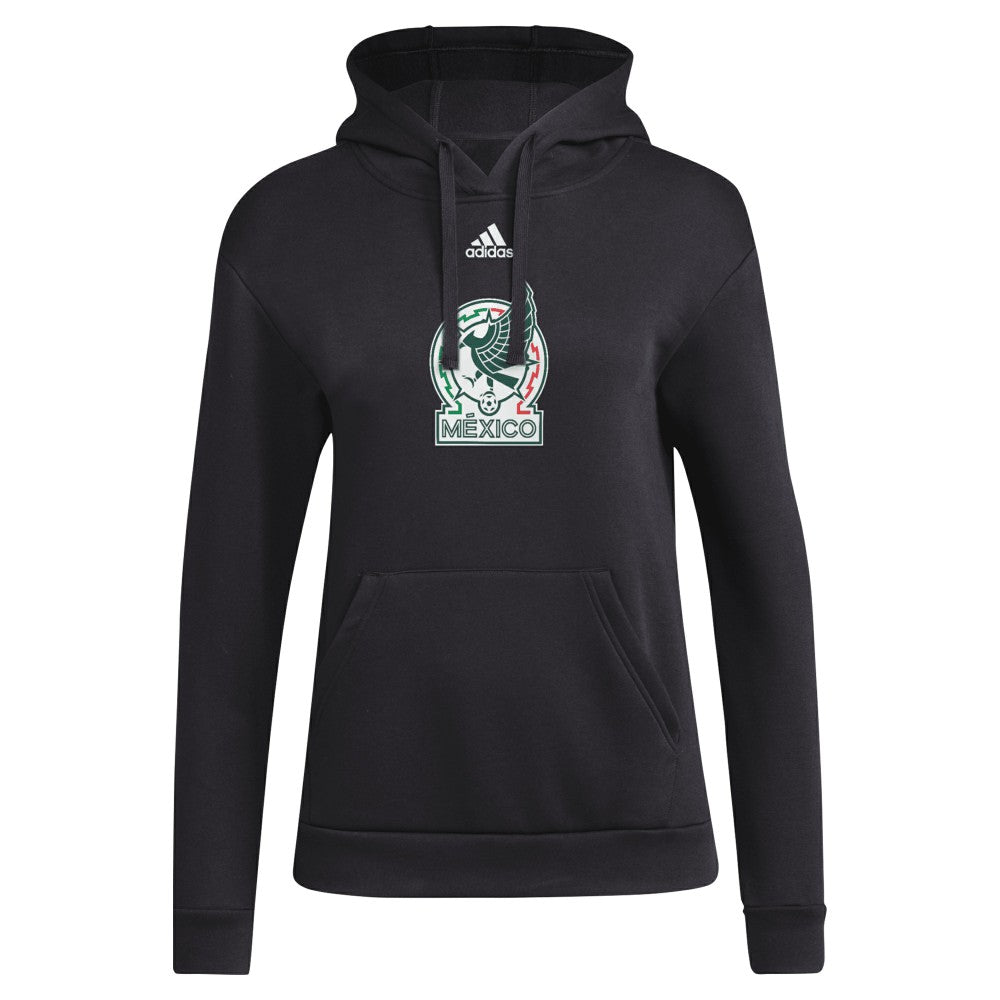 Mexico National Team Women's Crest Pullover Hoodie - Black shop