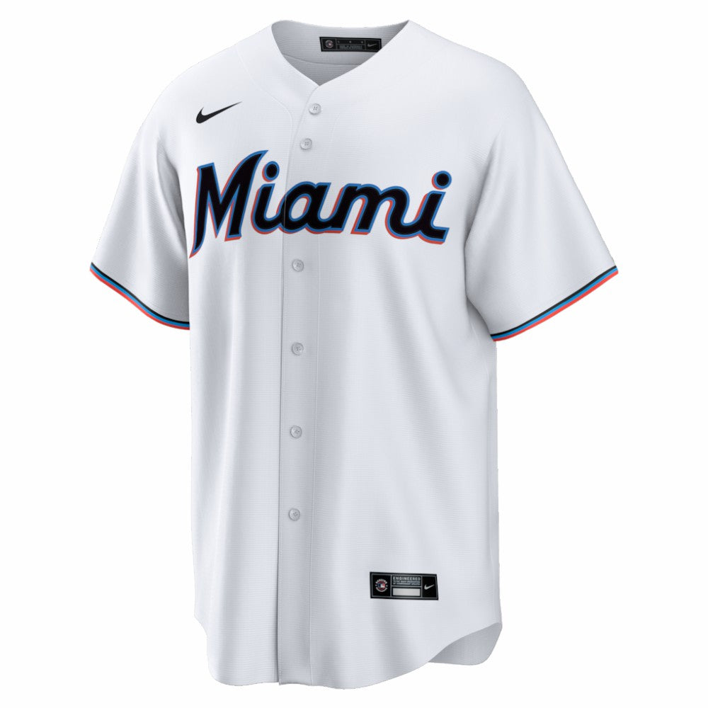 Miami Marlins Home Big & Tall Replica Jersey White