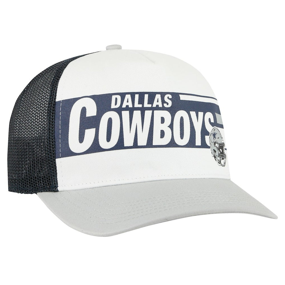 Dallas Cowboys '47 Stack Line Hitch Trucker Adjustable Hat - White/Gray outlet