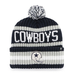 Dallas Cowboys '47 Bering Cuffed Knit Hat with Pom - Navy sale