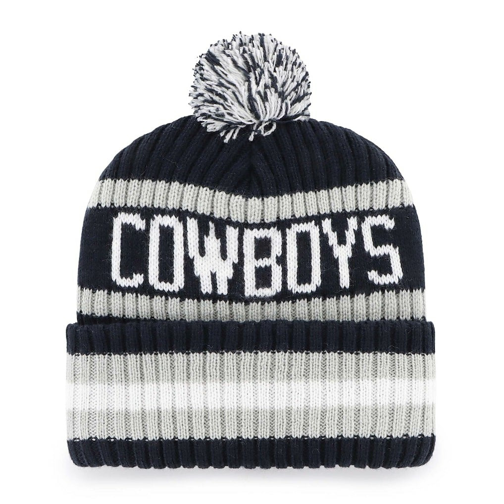 Dallas Cowboys '47 Bering Cuffed Knit Hat with Pom - Navy sale
