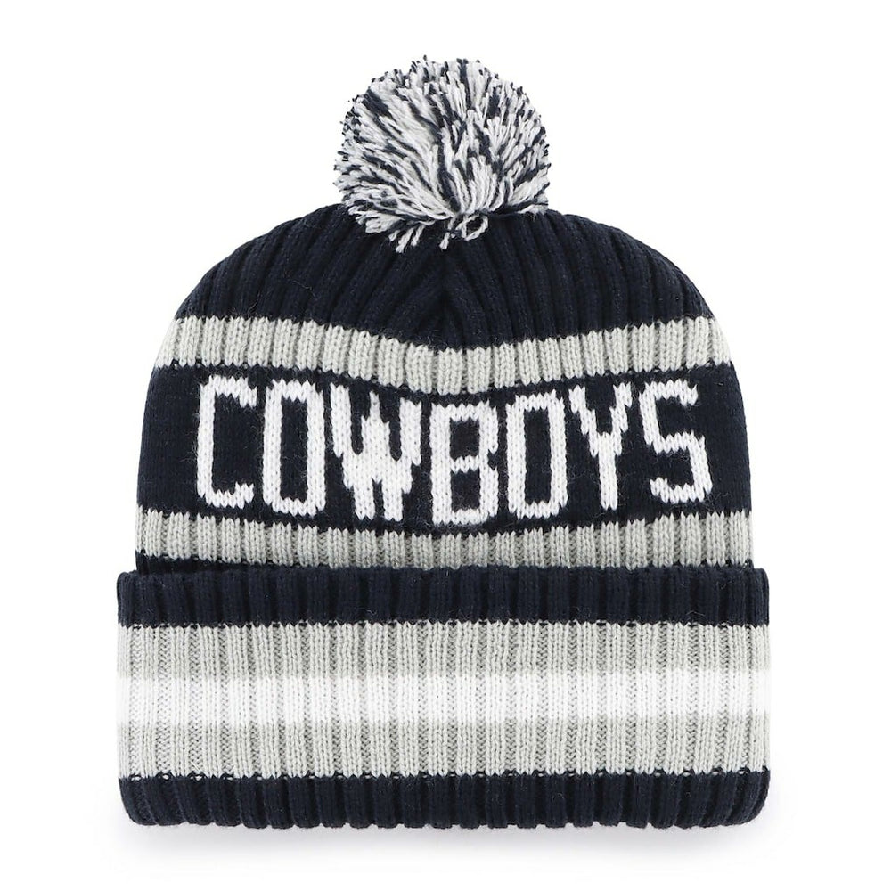 Dallas Cowboys '47 Bering Cuffed Knit Hat with Pom - Navy sale