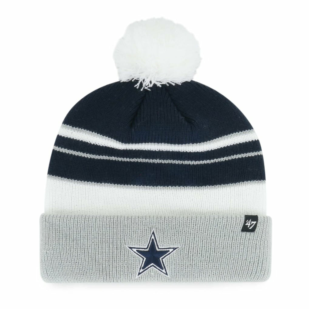 Dallas Cowboys '47 Youth Peewee Cuffed Knit Hat with Pom - Navy outlet