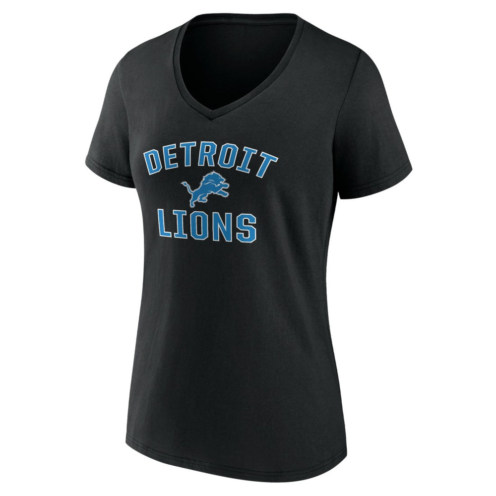 Detroit Lions Women's Victory Arch V-Neck T-Shirt - Black for sale