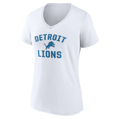 Detroit Lions Women's Victory Arch V-Neck T-Shirt - White for sale