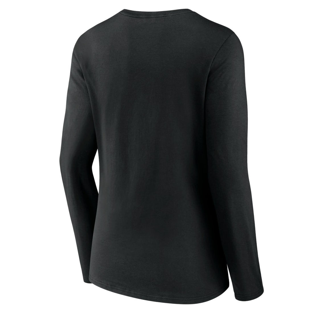 Detroit Lions Women's Victory Script V-Neck Long Sleeve T-Shirt - Black sale