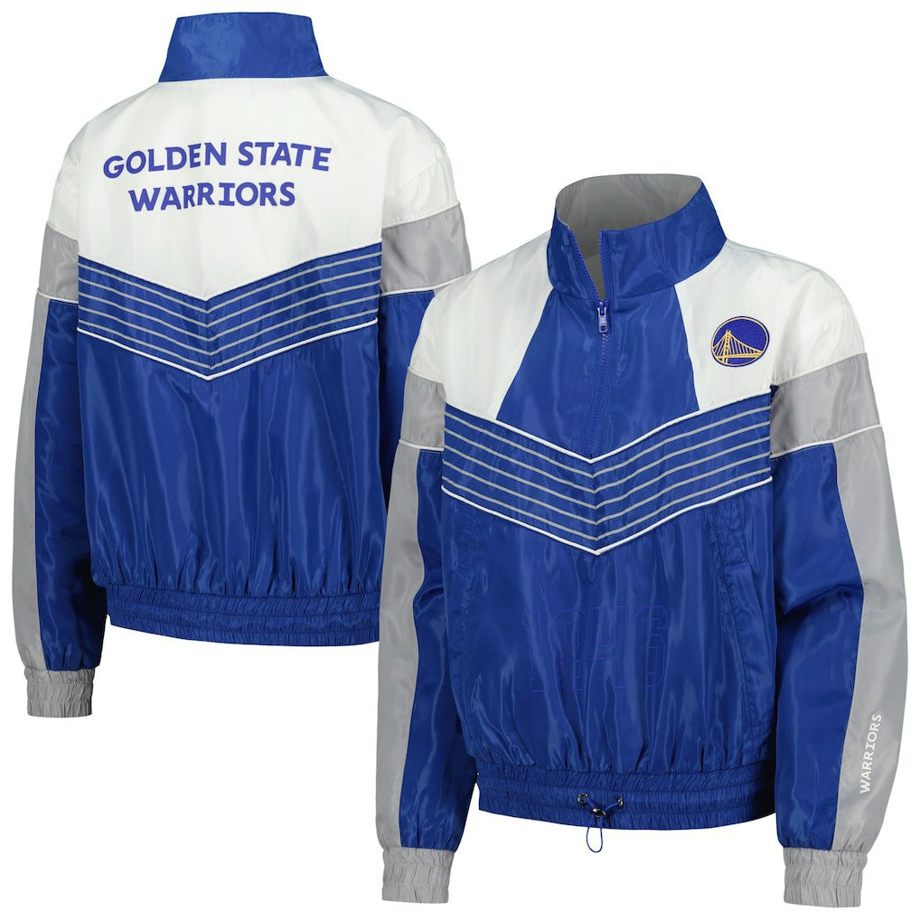 Golden State Warriors The Wild Collective Women's Courtside Half-Zip Track Jacket sale - Royal cheap