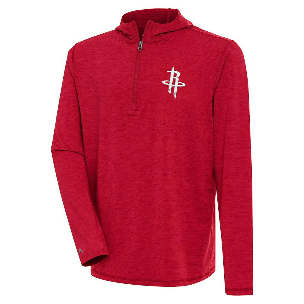 Houston Rockets Antigua Tidy Quarter-Zip Lightweight Pullover Top sale - Heather Red outlet