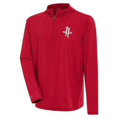 Houston Rockets Antigua Tidy Quarter-Zip Lightweight Pullover Top sale - Heather Red outlet