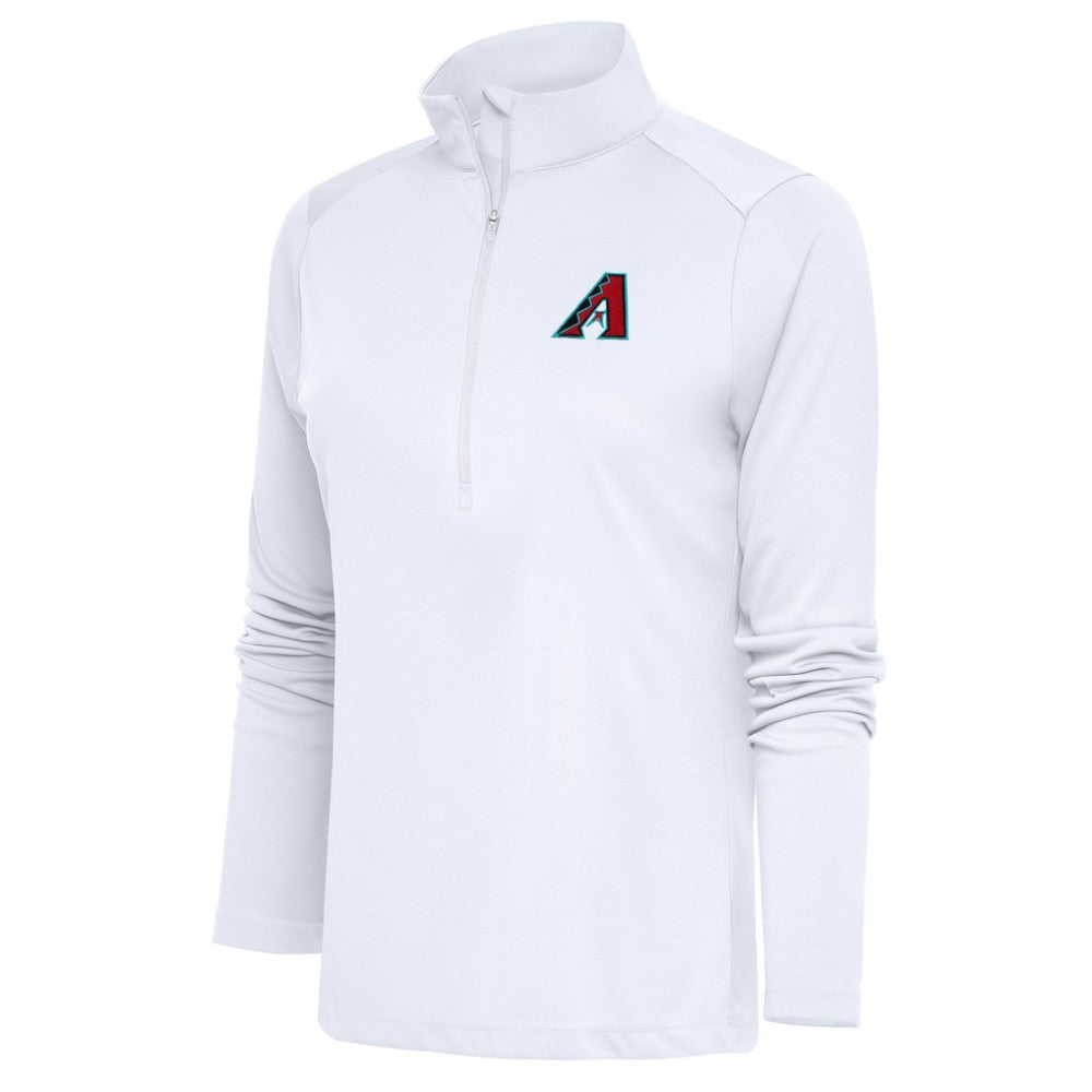 Arizona Diamondbacks Antigua Women's  Tribute Half-Zip Pullover Top - White