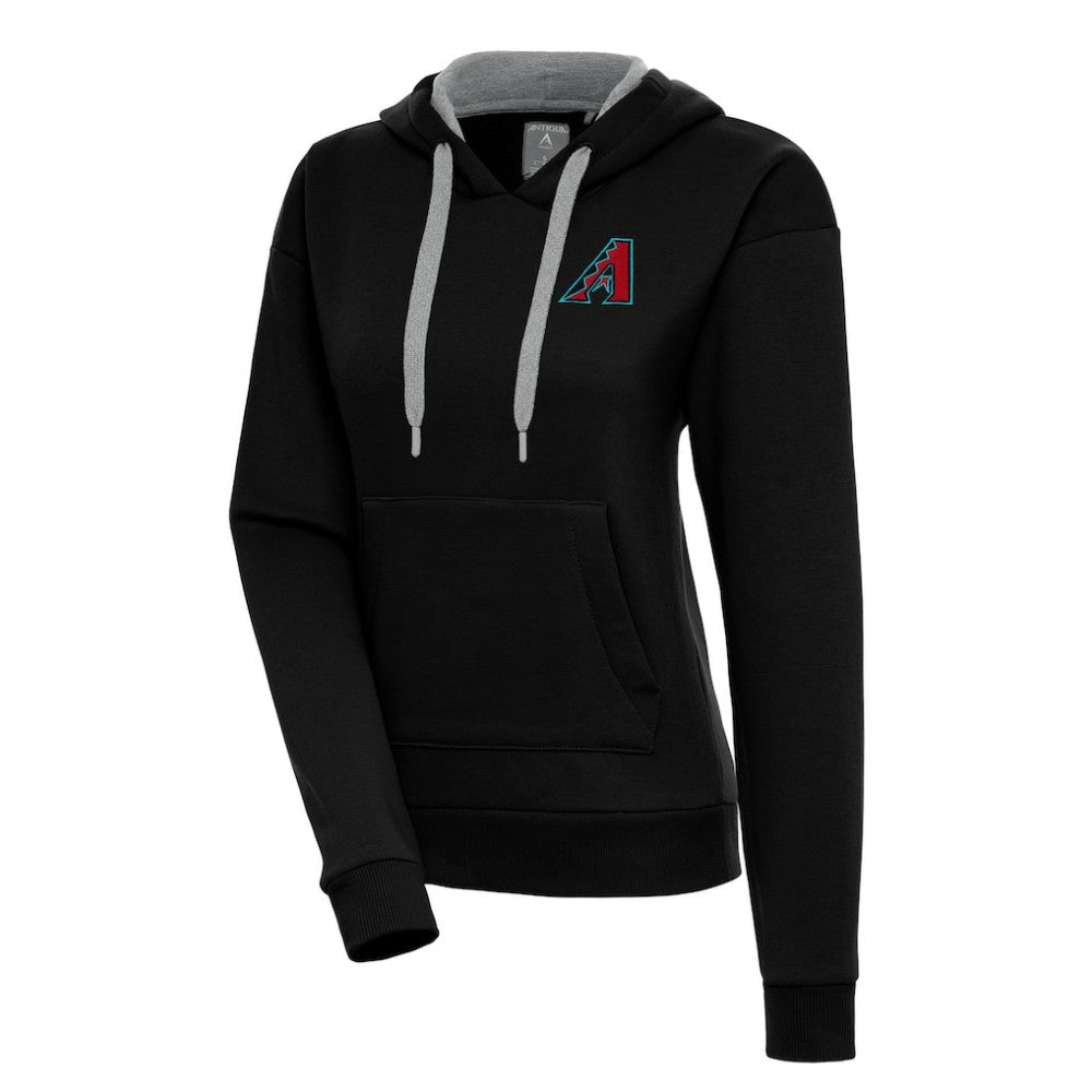 Arizona Diamondbacks Antigua Women's  Victory Pullover Hoodie - Black