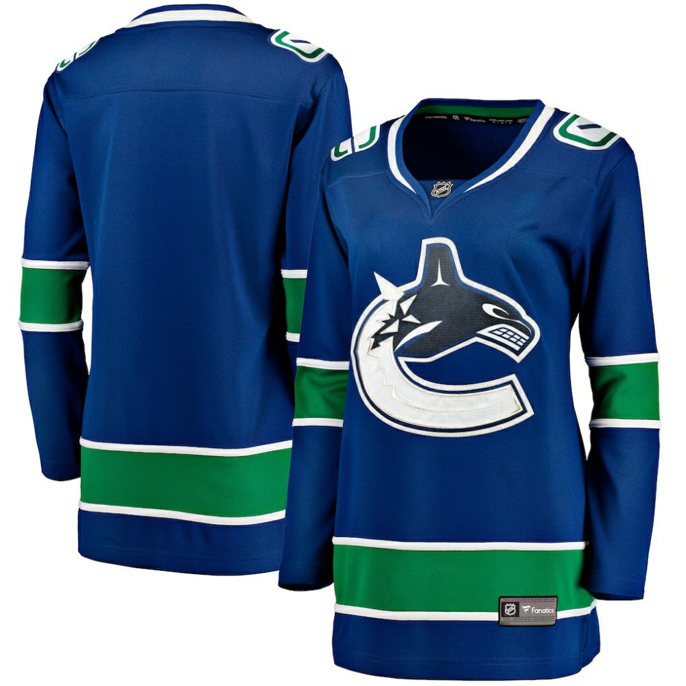 Vancouver Canucks Fanatics Women's Premier Breakaway Jersey - Blue Jerseys