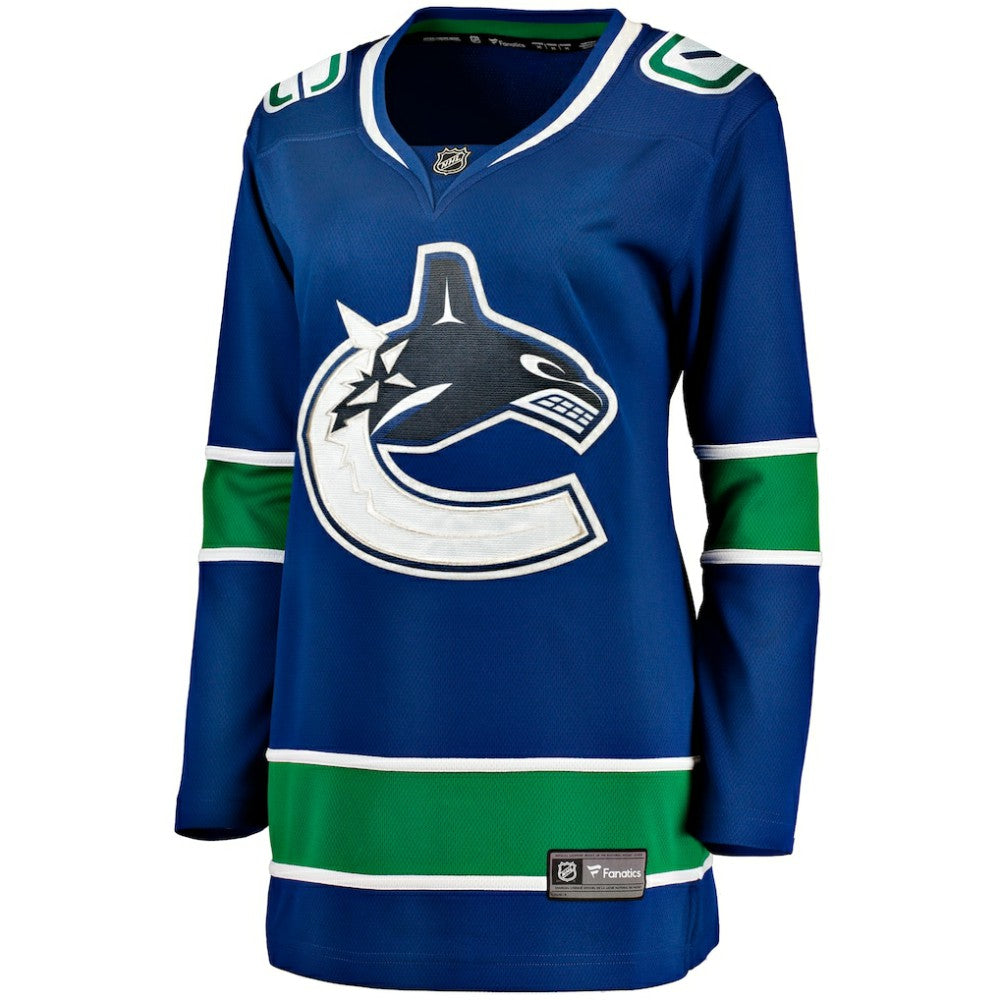 Vancouver Canucks Fanatics Women's Premier Breakaway Jersey - Blue Jerseys