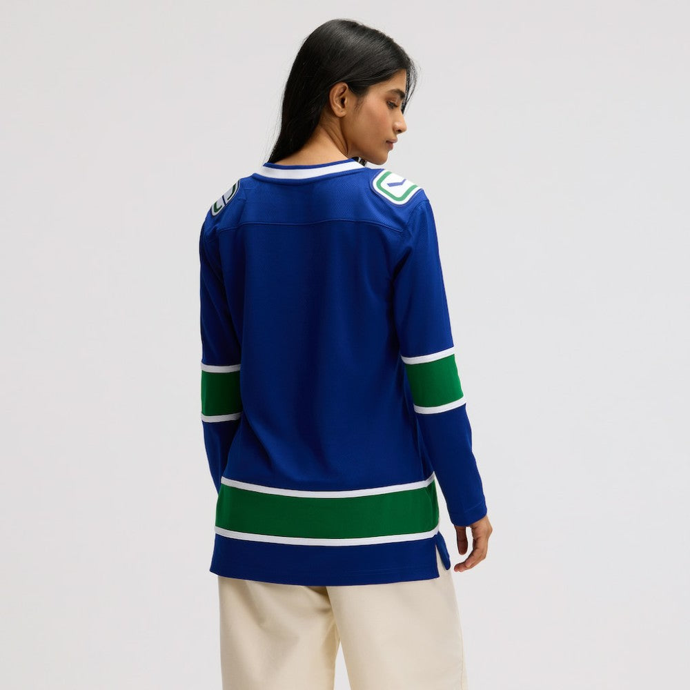 Vancouver Canucks Fanatics Women's Premier Breakaway Jersey - Blue Jerseys