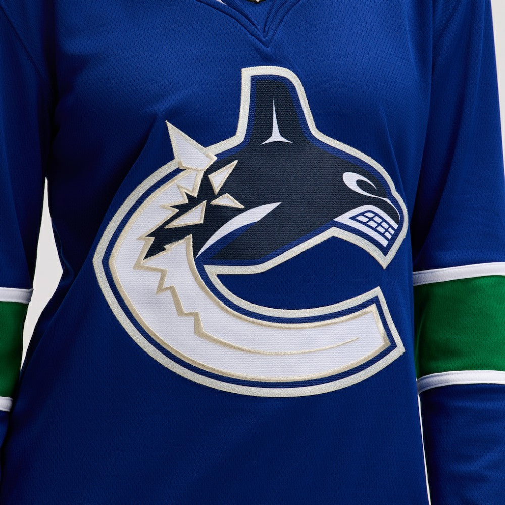 Vancouver Canucks Fanatics Women's Premier Breakaway Jersey - Blue Jerseys