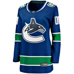 Vancouver Canucks Fanatics Women's Breakaway Custom Jersey - Blue Jerseys