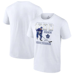 John Tavares Toronto Maple Leafs 1,000 Career Points T-Shirt - White T-shirts