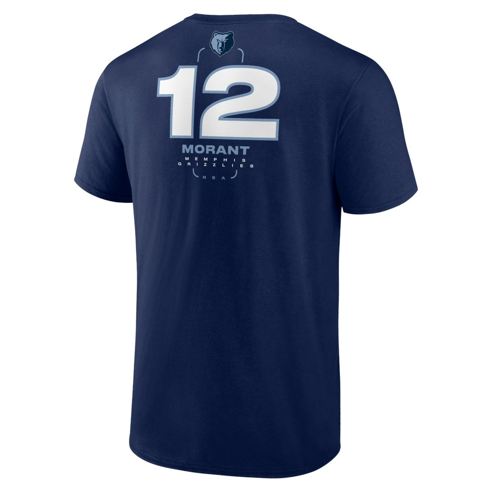 Ja Morant Memphis Grizzlies Behind The Back Name & Number T-Shirt - Navy cheap