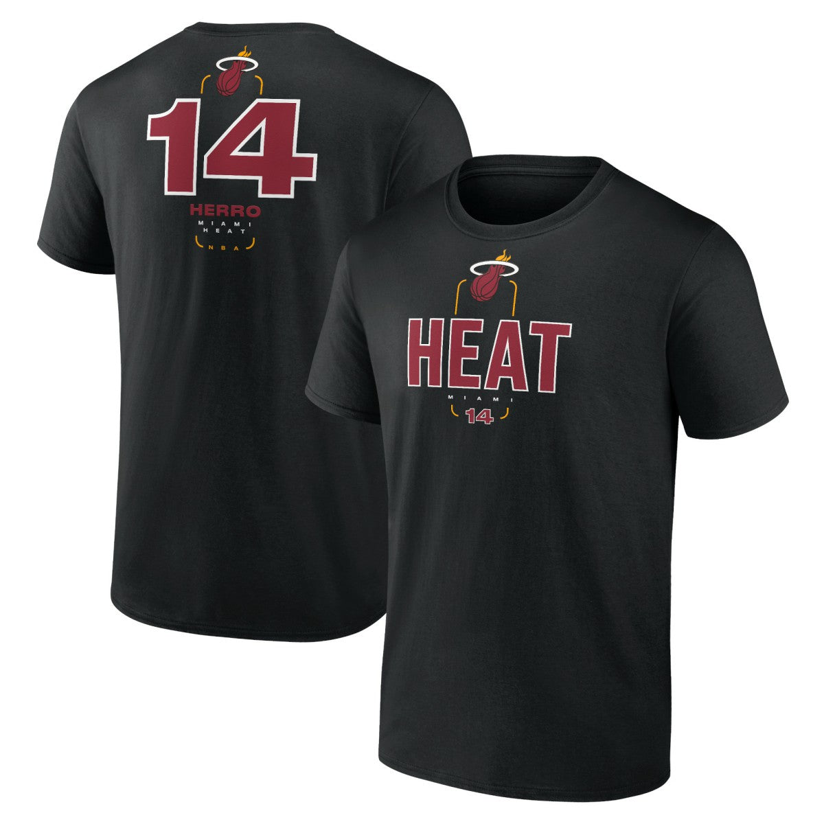 Tyler Herro Miami Heat Behind The Back Name & Number T-Shirt - Black for sale
