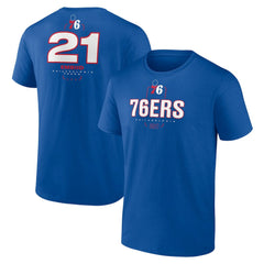 Joel Embiid Philadelphia 76ers Behind The Back Name & Number T-Shirt - Royal shop