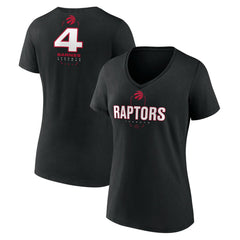 Scottie Barnes Toronto Raptors Women's Behind The Back Name & Number V-Neck T-Shirt - Black online